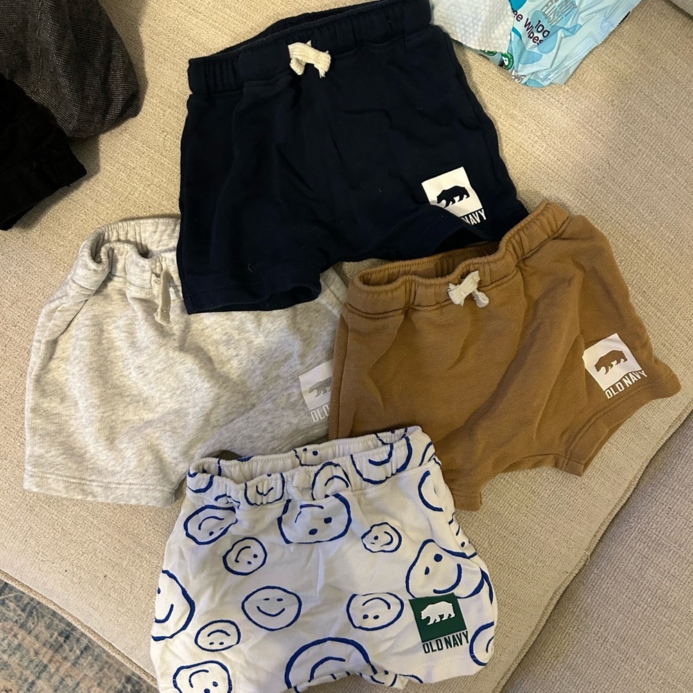 Old Navy Toddler Boy Bottoms Set - Navy, Gray, Brown, White